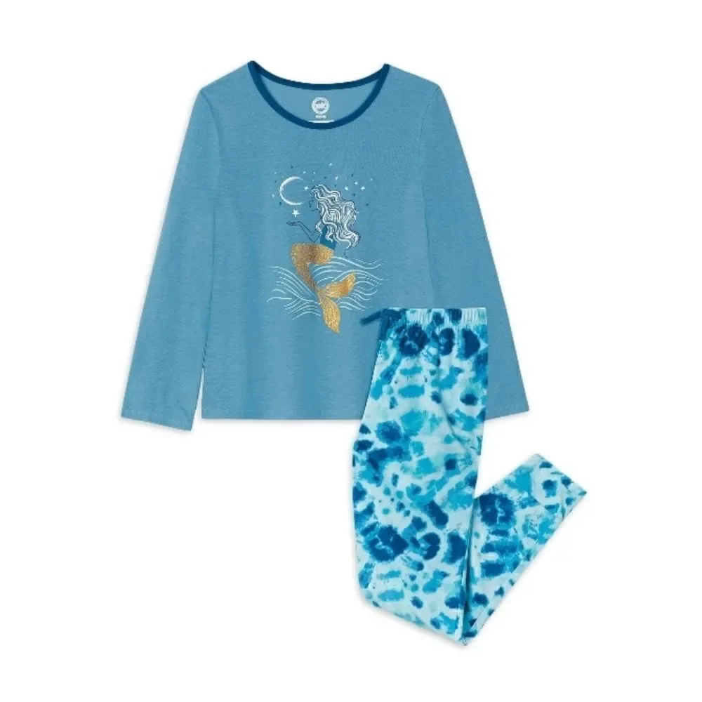 Girls Long Sleeve Pajama Lounge 2-Piece Set 2-Pack Size XS 4/5